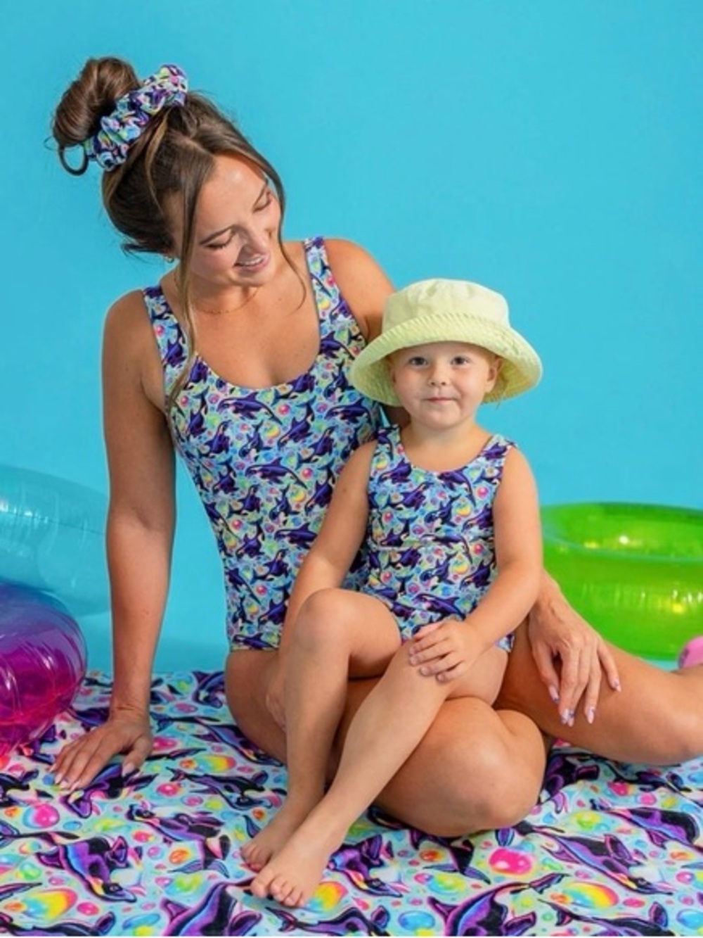 Posh Peanut Lisa Frank Max Splash ADULT 2XL one piece swimsuit. NWT